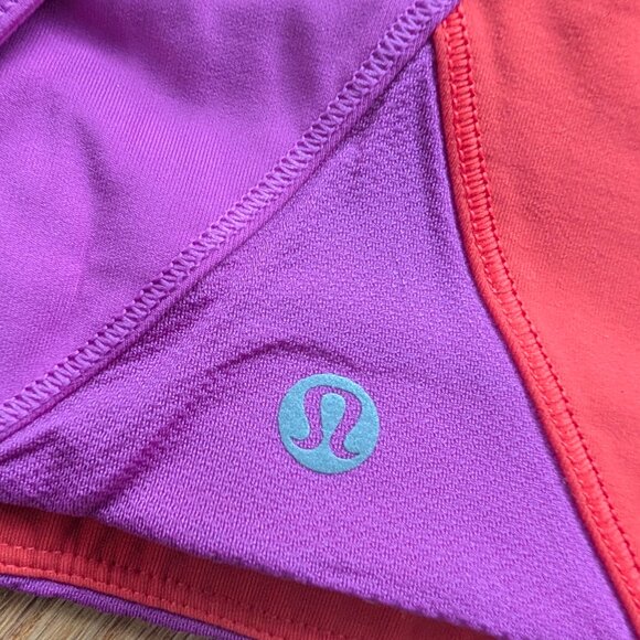 EUC Lululemon Kanto Catch Me Bra size 6 Ultra Violet Alarming Colorblock Sports - Picture 7 of 10